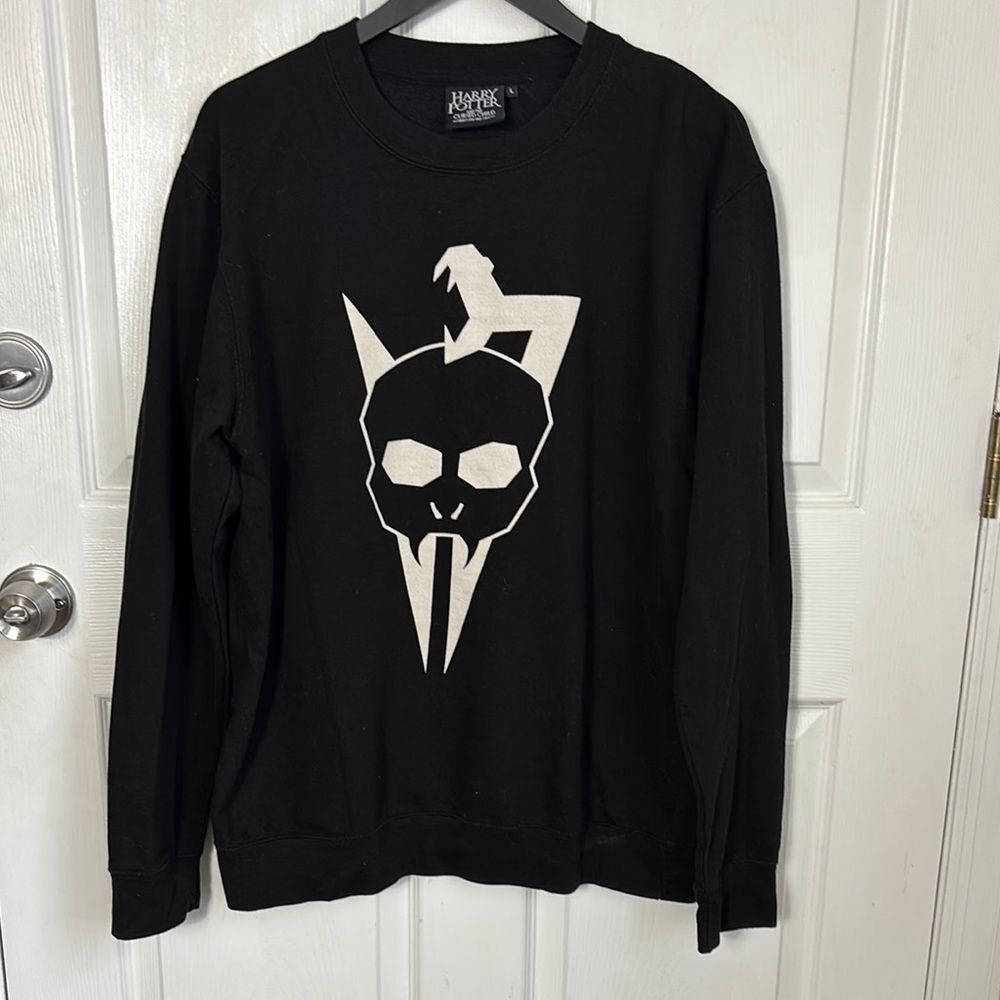 Harry Potter and The Cursed Child Broadway Black Graphic Sweatshirt size Large